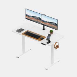 White Standing Desk 120x60cm with USB-C Charging Port