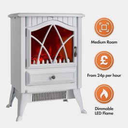 White Stove Heater - 1800W 
