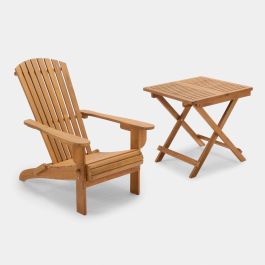 Hudson Folding Adirondack Chair and Side Table