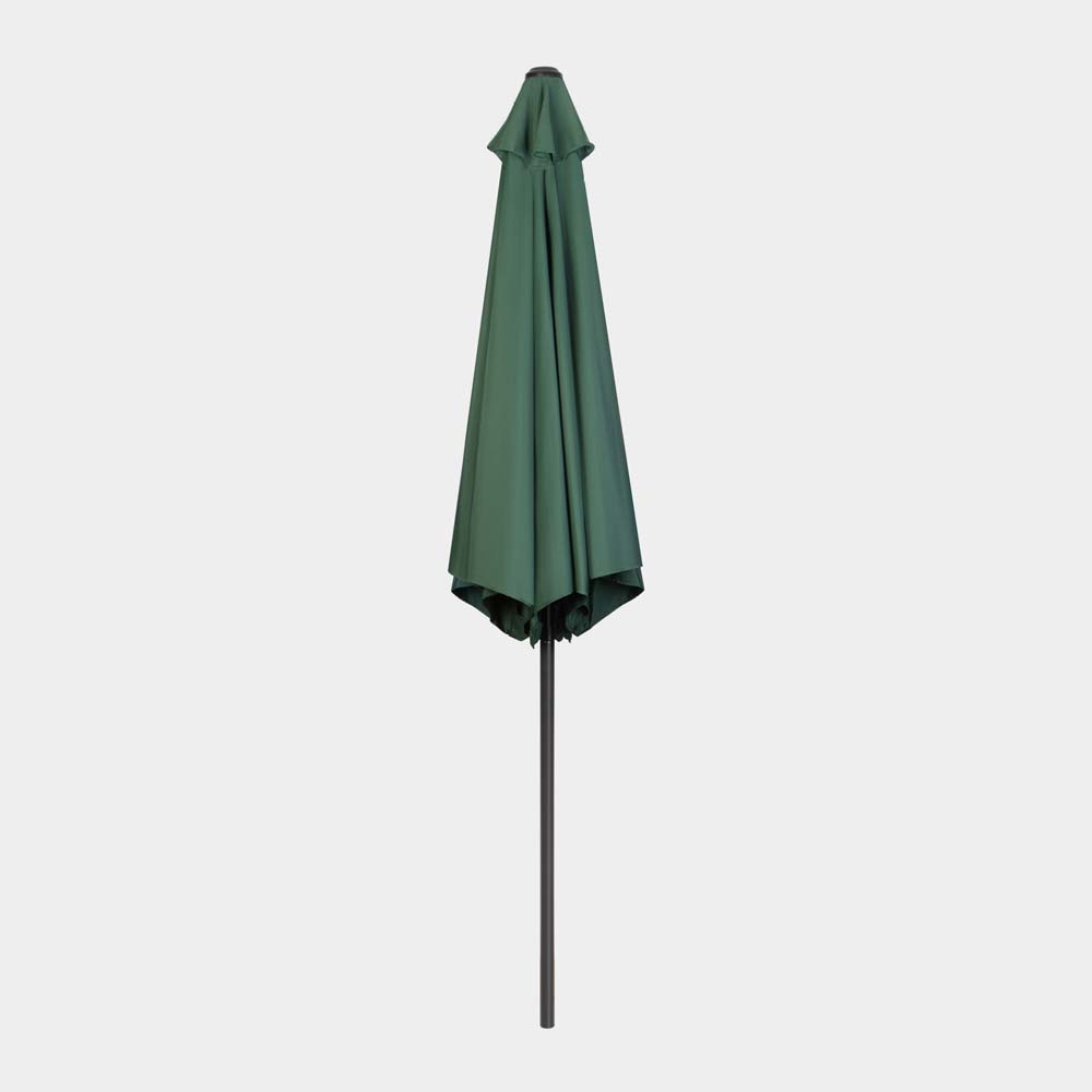 Dark Green 2.7m Steel Garden Parasol