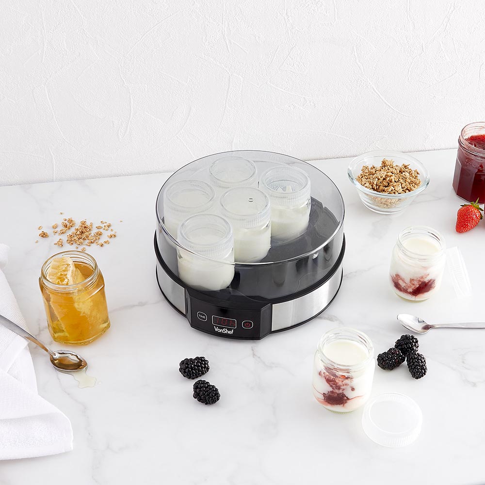 Electric Yoghurt Maker with 7 Jars