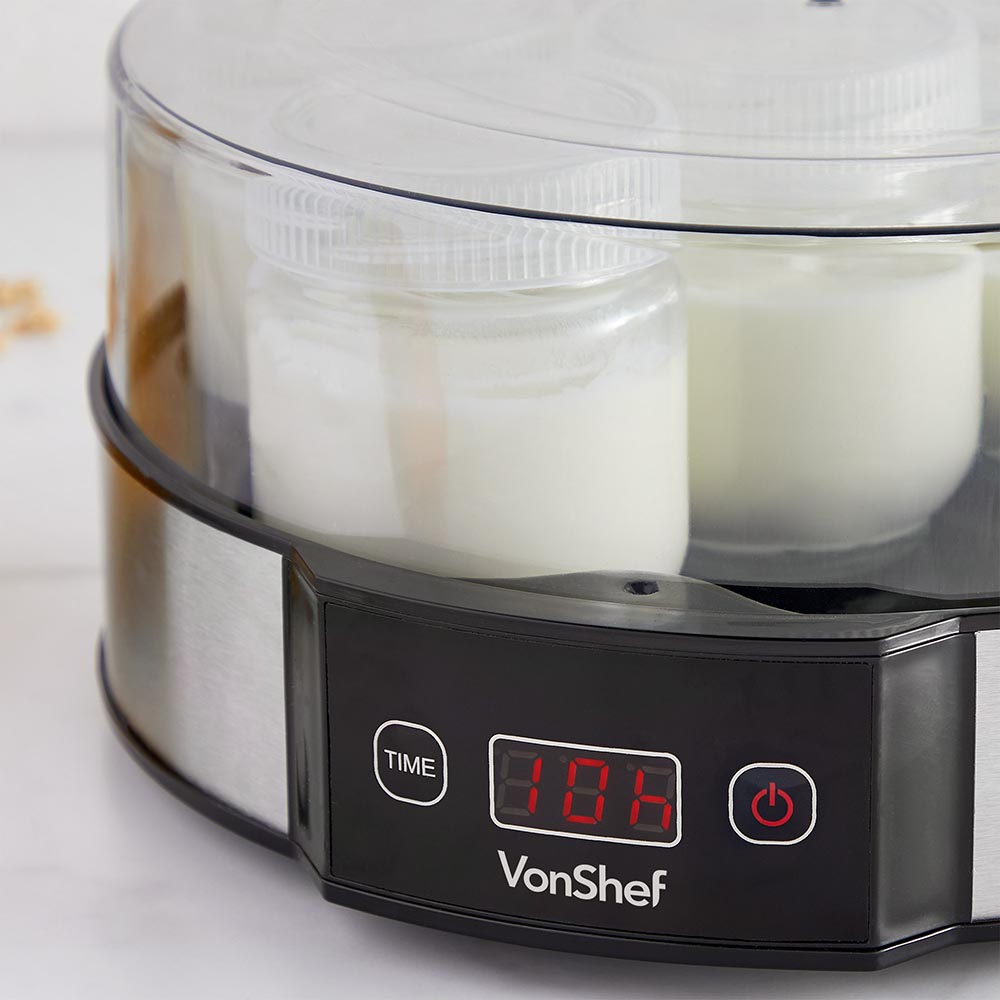 Electric Yoghurt Maker with 7 Jars