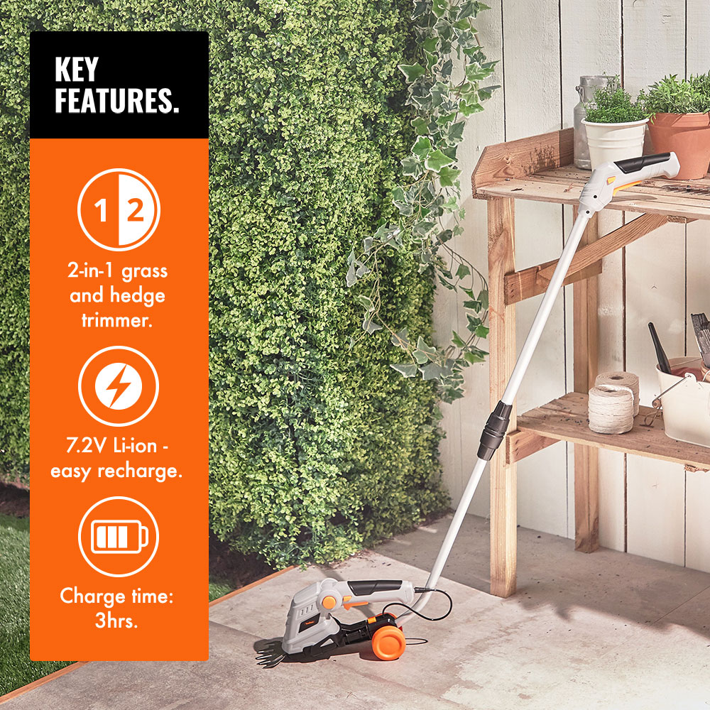 2 in 1 Hedge & Grass Trimmer