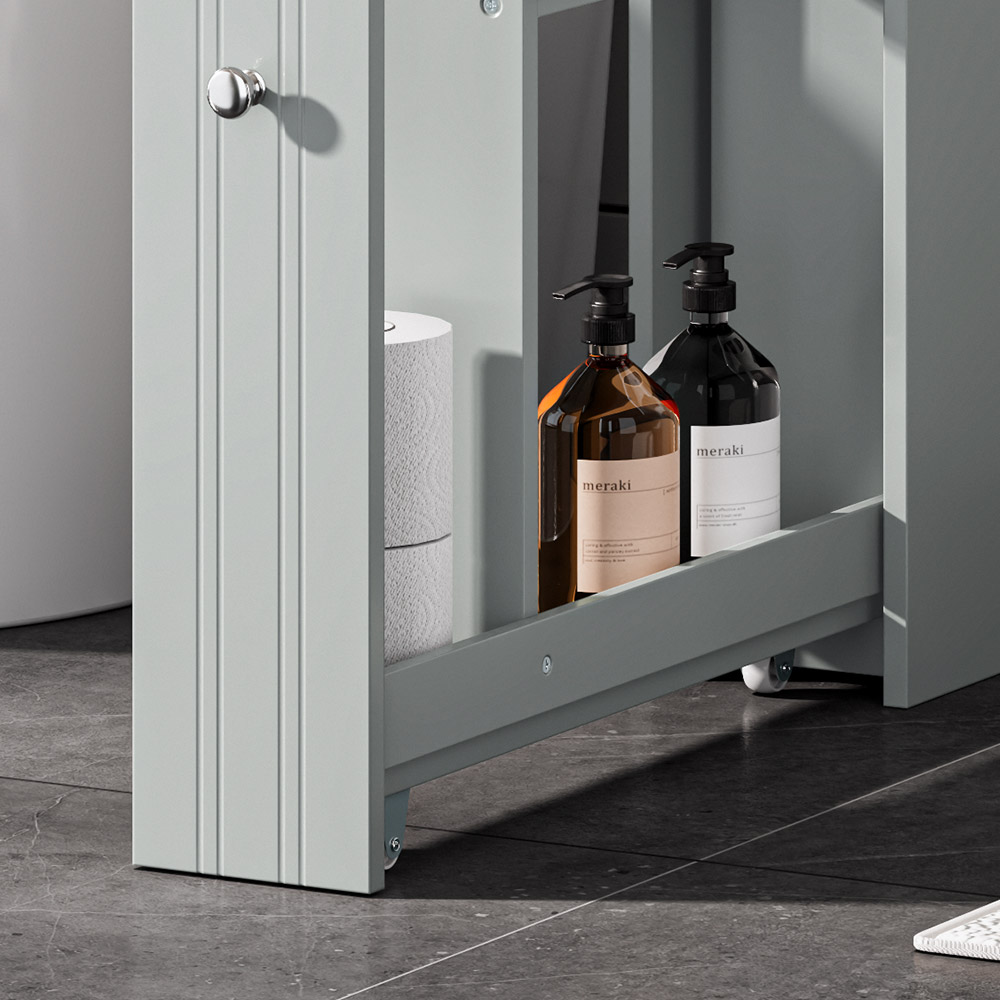 Shrewsbury Grey Slim Bathroom Storage Unit