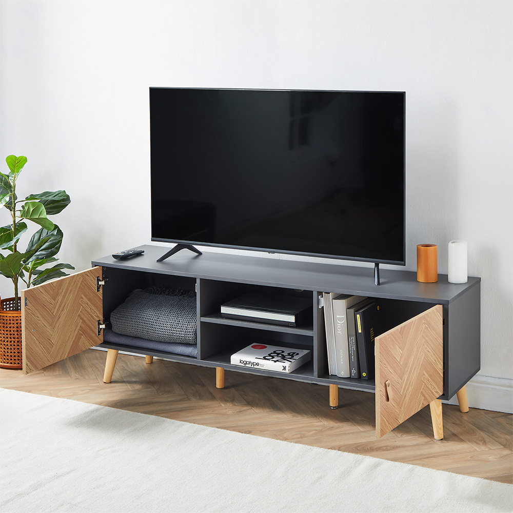 Herringbone TV Unit 
