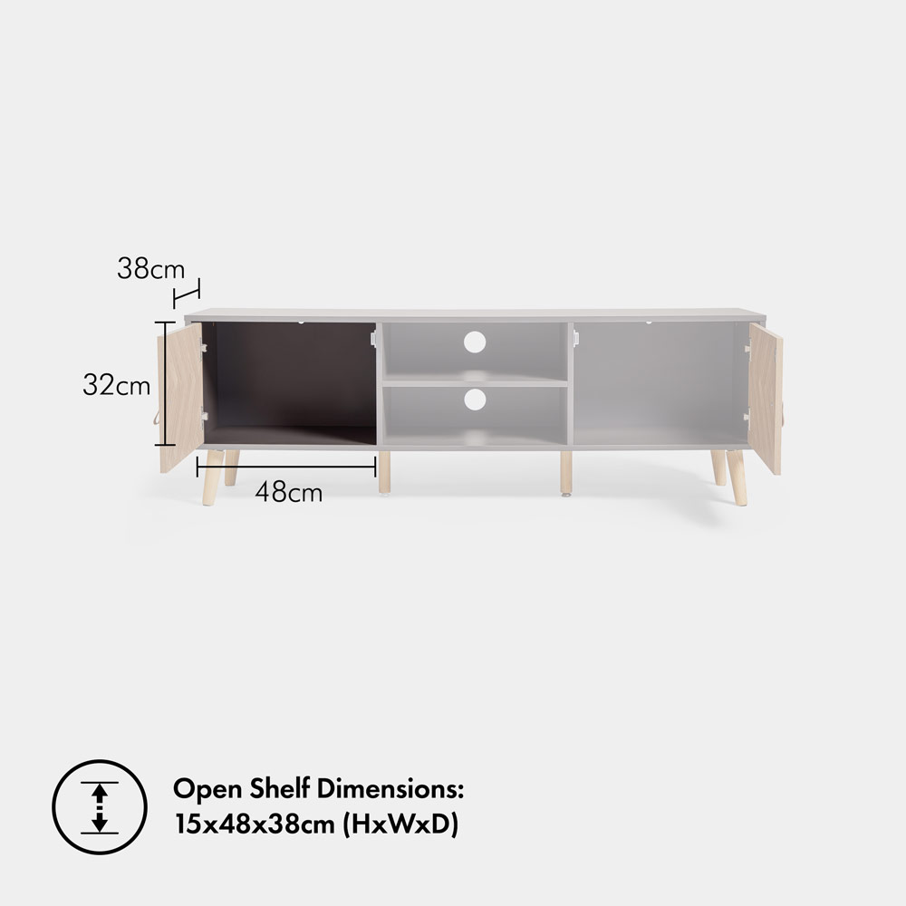 Herringbone TV Unit 