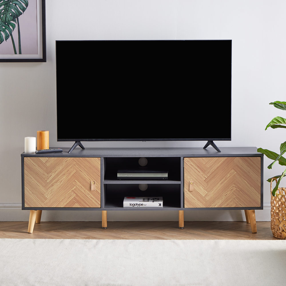 Herringbone TV Unit 