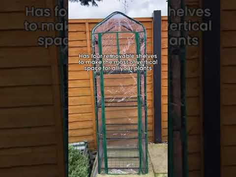Why you should use a 4 Tier Mini Greenhouse #greenhouse #gardeningtips #gardeningideas