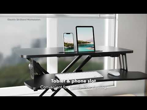 VonHaus Electric Sit Stand Rising Workstation