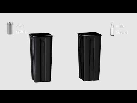 VonHaus 60L Double Pedal Kitchen Bin Black | Silver | Cream | Sage Green