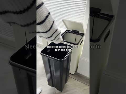 Why you should choose a double recycling bin #recycling #kitchengadgets #kitchentips #kitchen