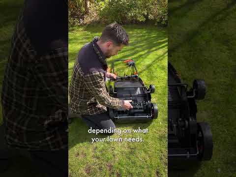How to Aerate & Scarify Your Lawn with One Machine #lawncare #lawn #aeration #grass #lawncaretips