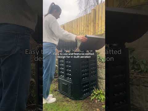 How to compost at home with the Vonhaus 360L Composter #compost #compostingtips #composting