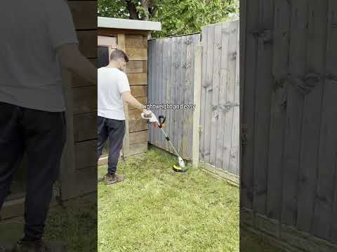 Get those satisfying lawn edges with this handy tool! The Vonhaus F-Series Grass Trimmer #gardening