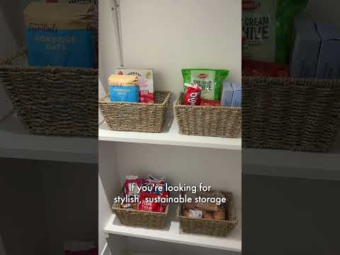 How to organise your home with these seagrass storage baskets #storage #basket #declutter #seagrass