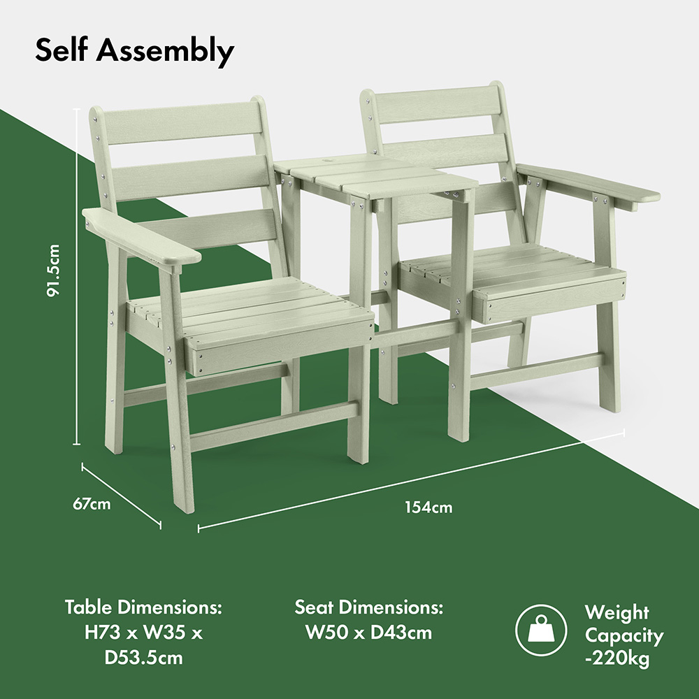 Westport Green Jack & Jill Seat