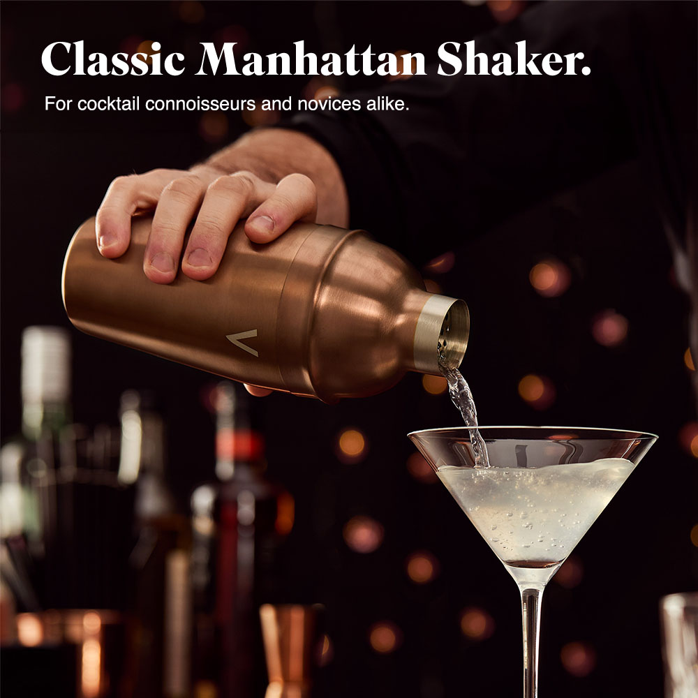 Manhattan Copper Cocktail Shaker Set – 5 Piece