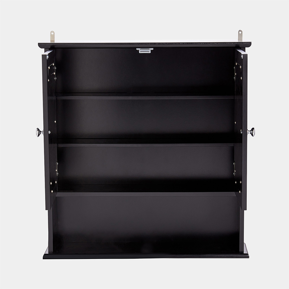 Shrewsbury Black Mirrored Bathroom Cabinet