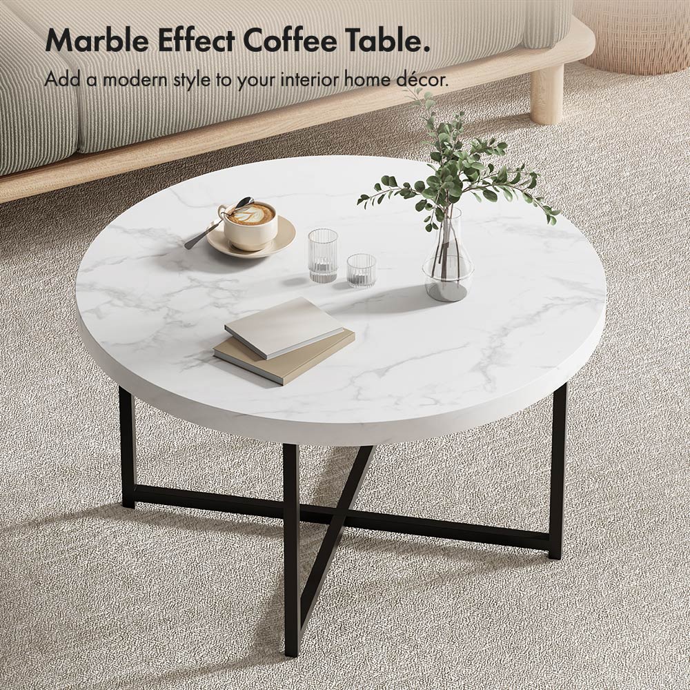 Mosley Faux Marble Coffee Table