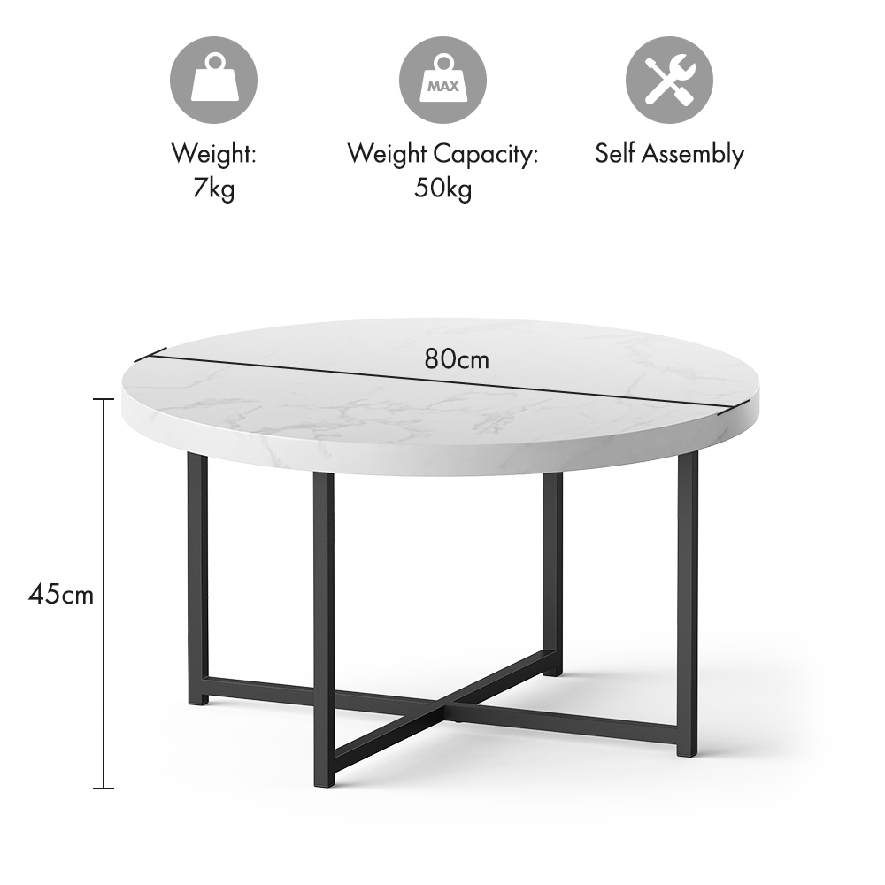 Mosley Faux Marble Coffee Table