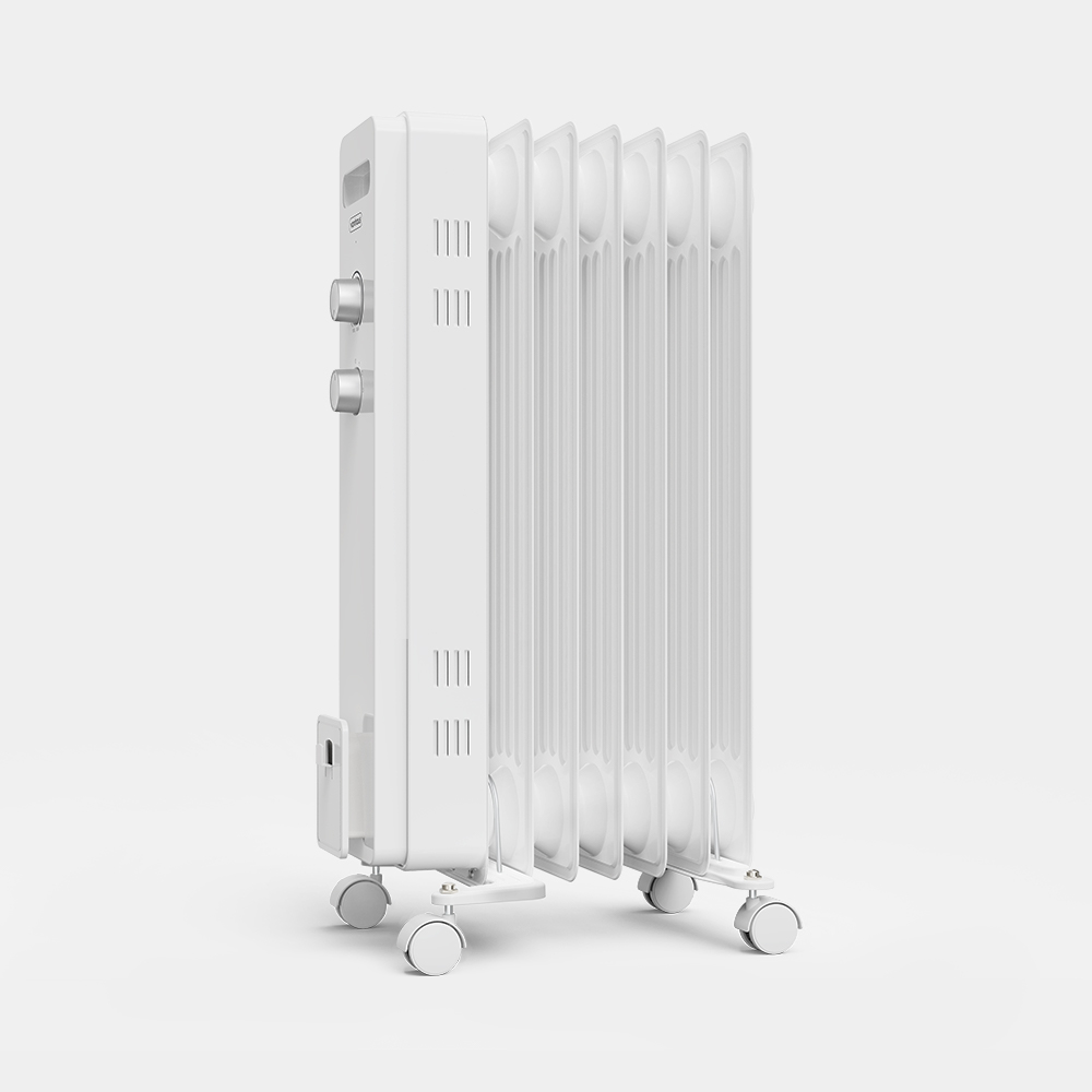 7 Fin Oil Filled Radiator 1500W - White