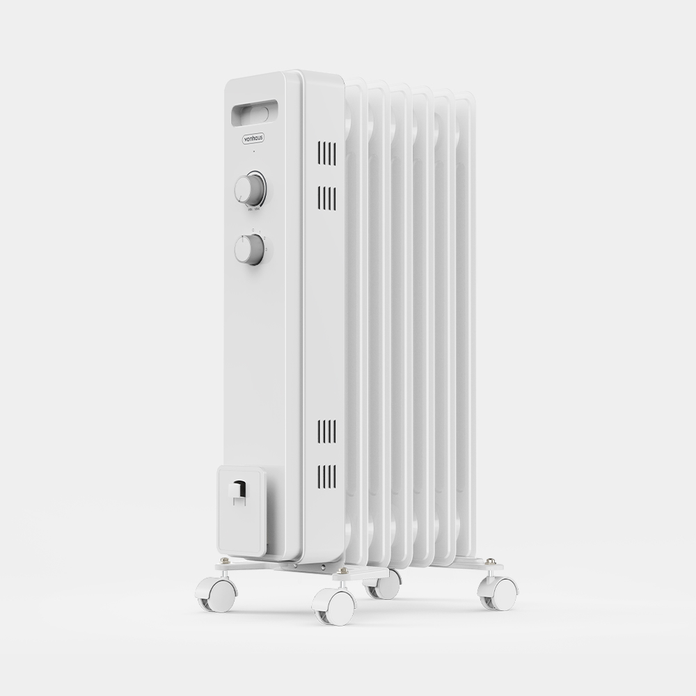 7 Fin Oil Filled Radiator 1500W - White