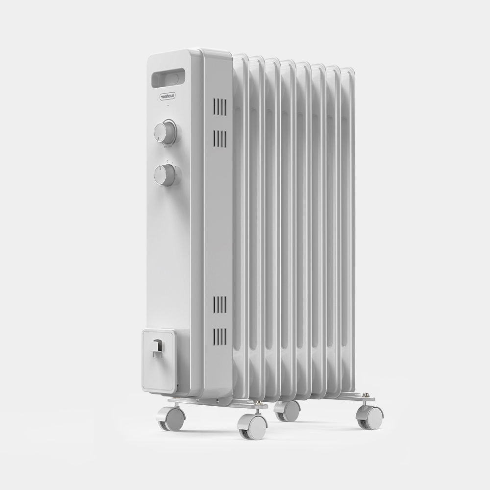 9 Fin Oil Filled Radiator 2000W - White 