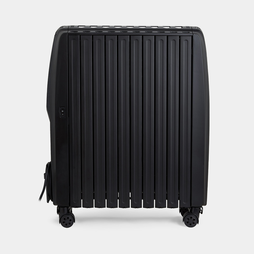 Black Oil Filled Radiator with Digital Display - 2500W