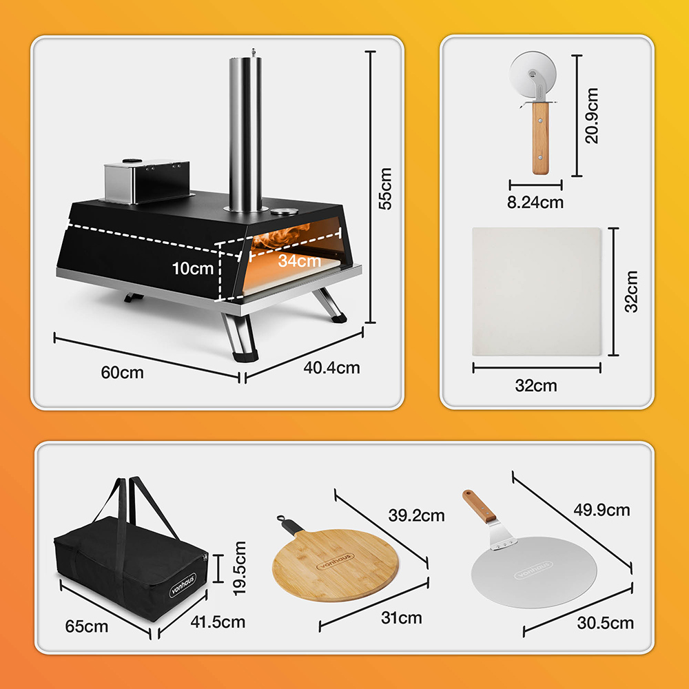 Pellet Pizza Oven with Accessories 