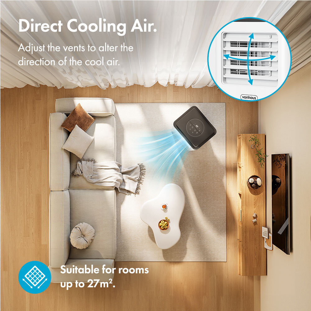 Portable Air Conditioner with 5 Modes – 7000BTU