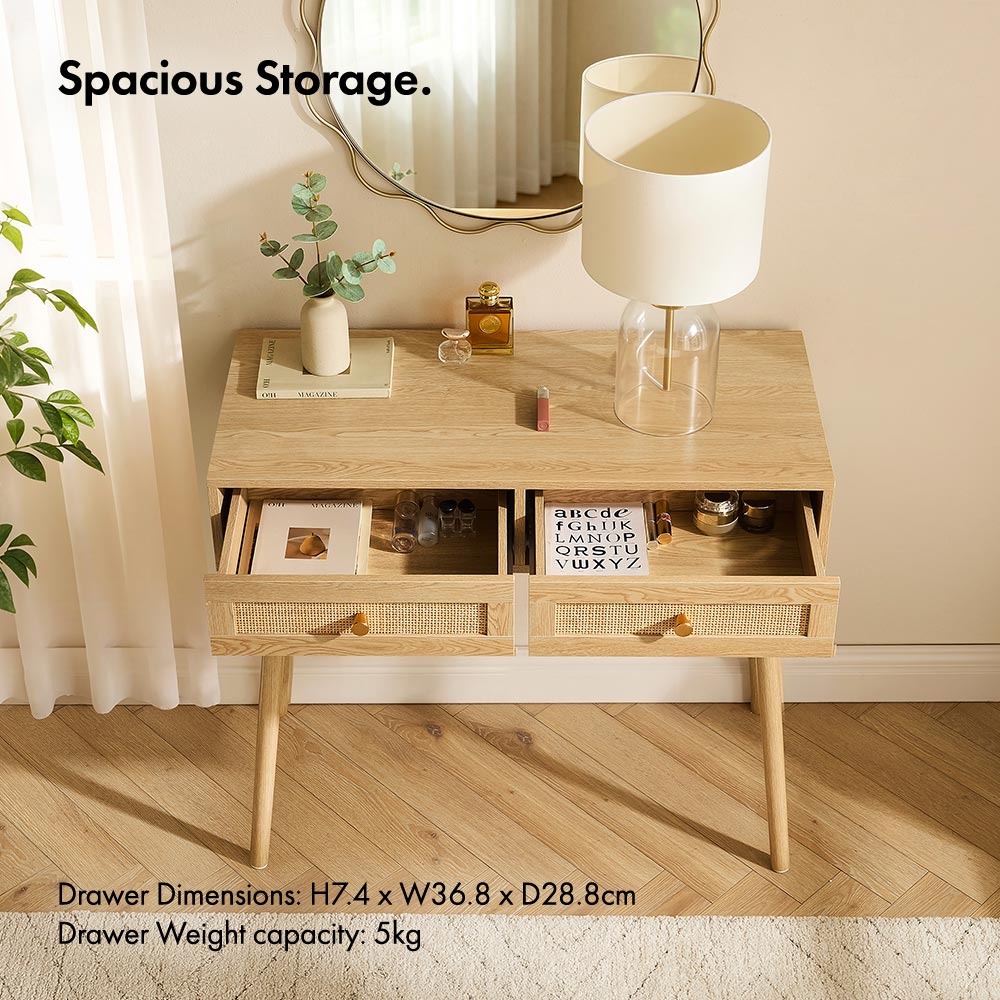 Sienna Rattan Dressing Table Desk 