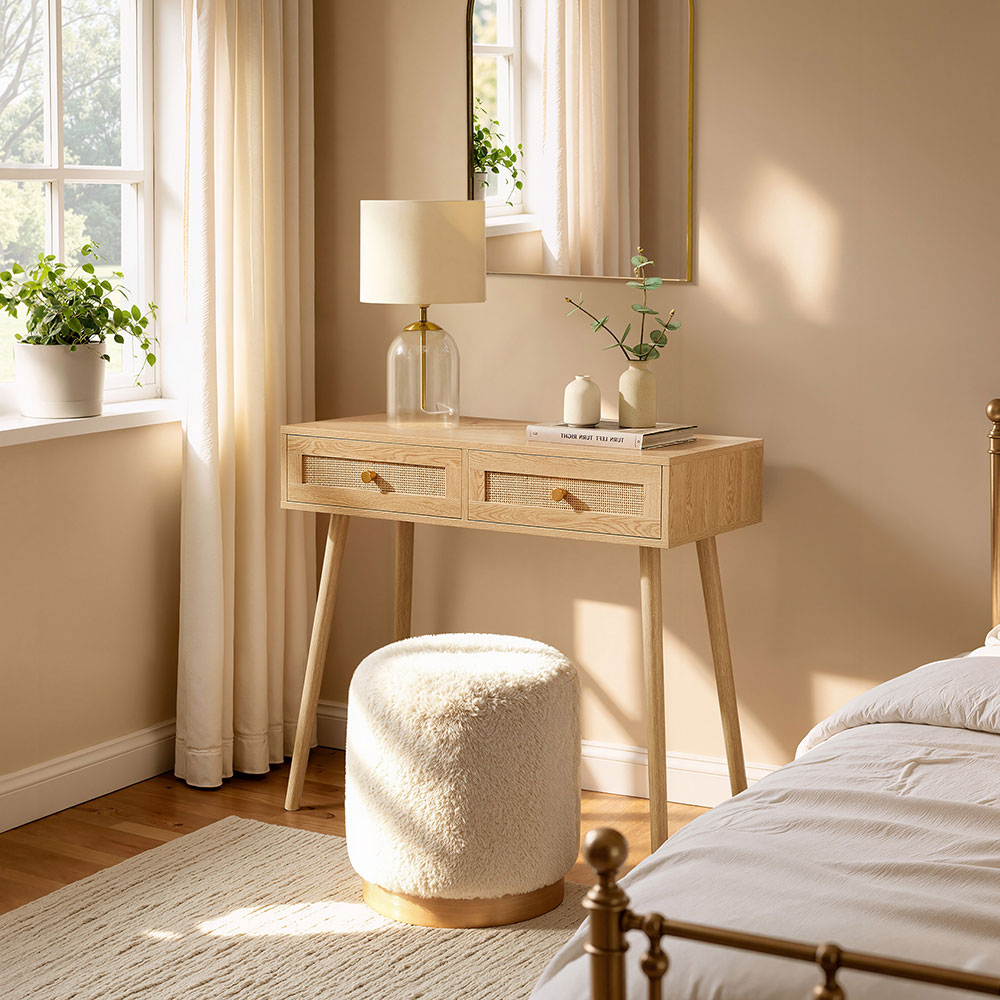 Sienna Rattan Dressing Table Desk 