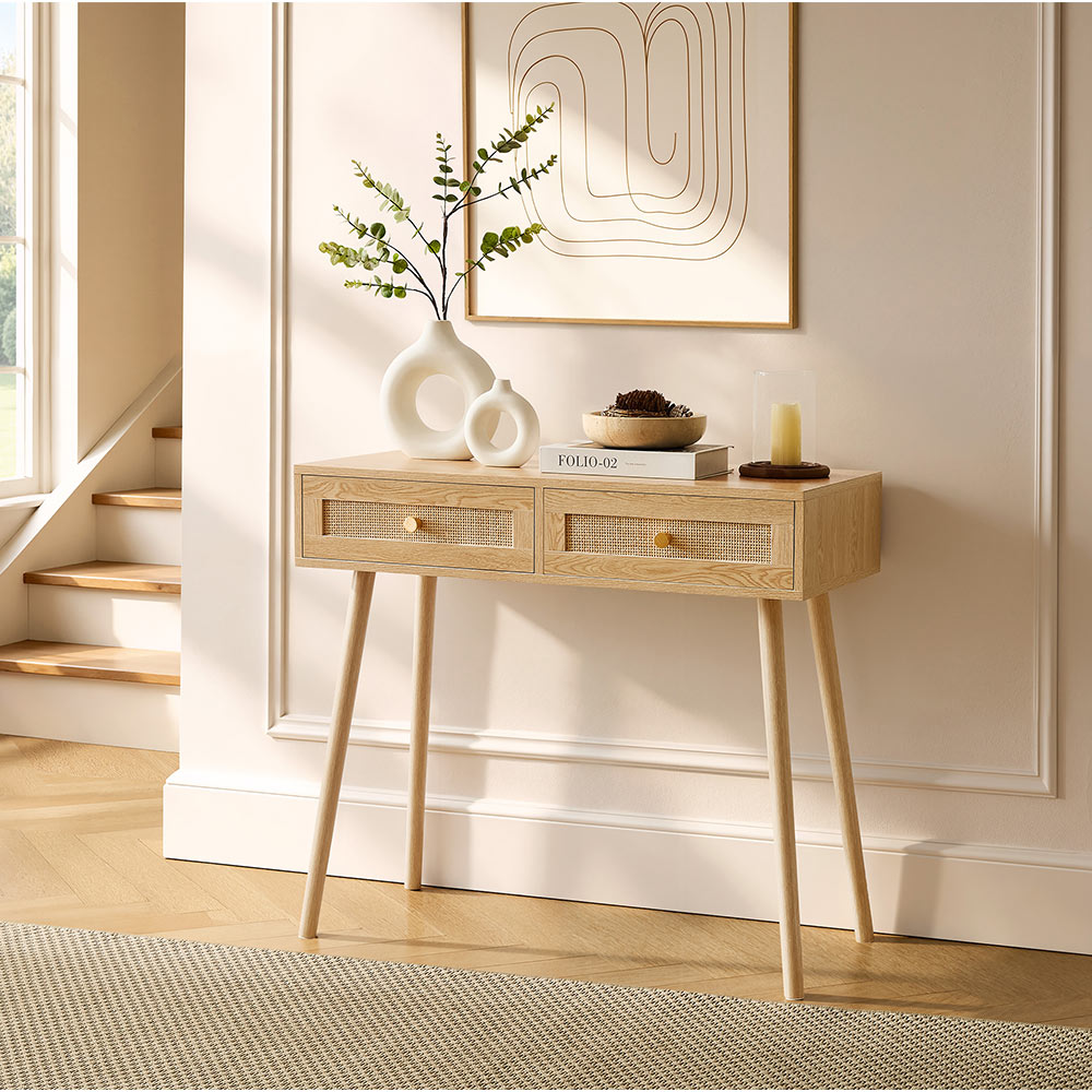Sienna Rattan Dressing Table Desk 