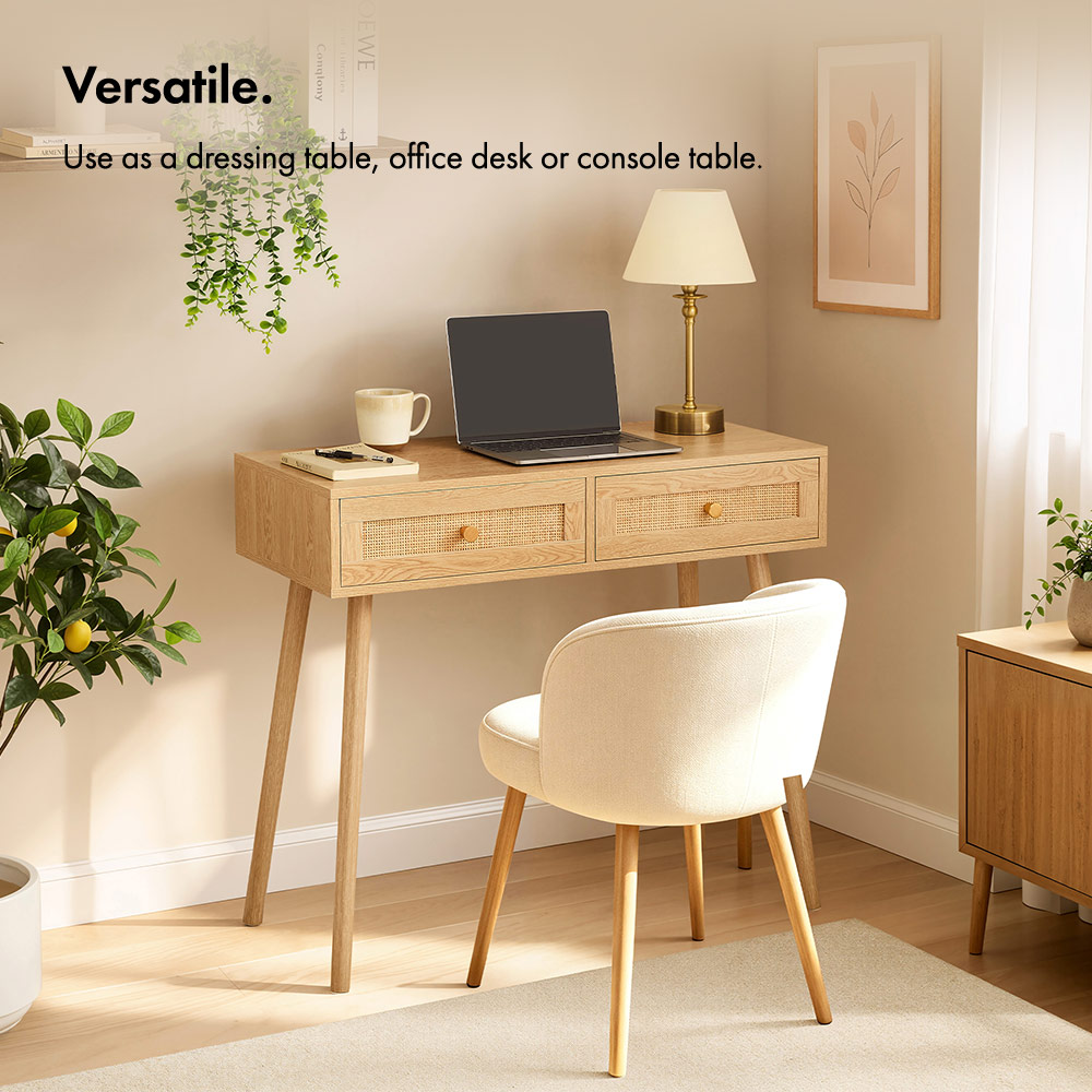 Sienna Rattan Dressing Table Desk 