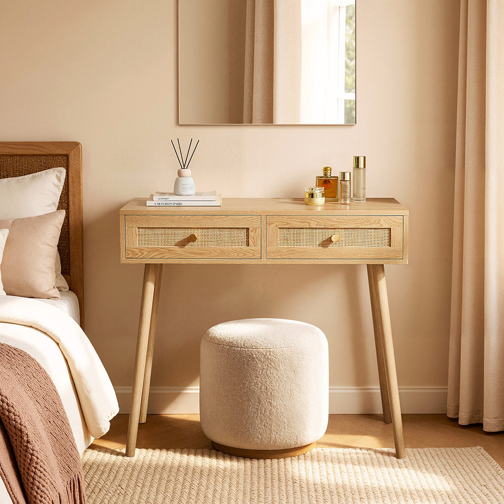 Sienna Rattan Dressing Table Desk 