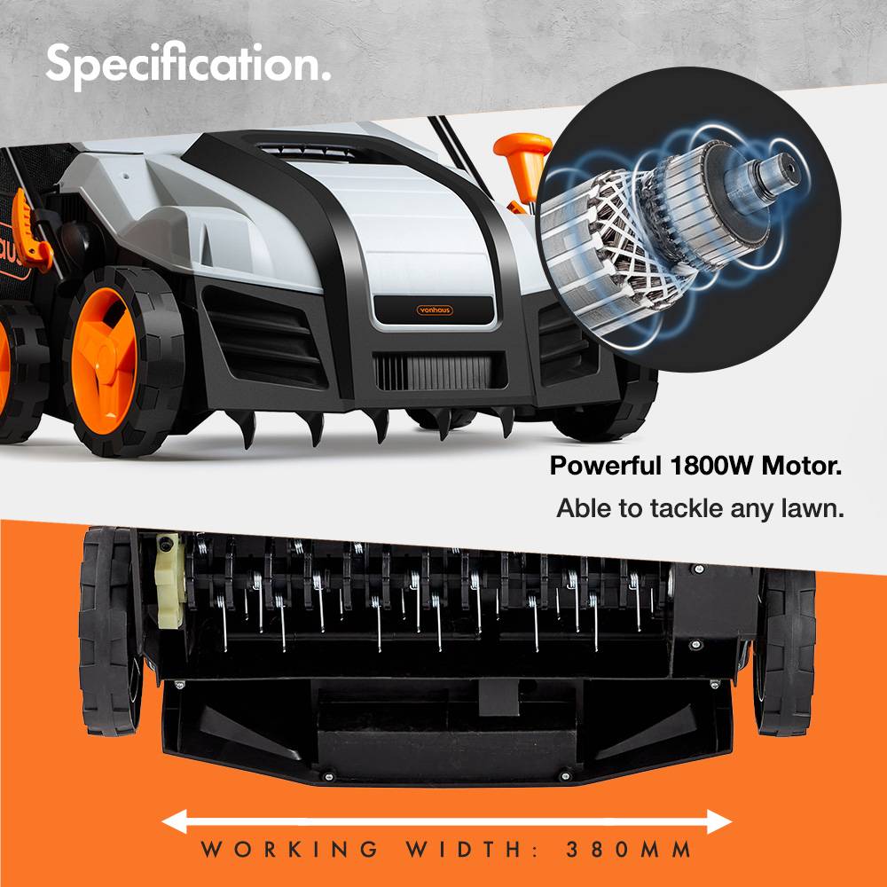 2-in-1 Scarifier & Aerator 1800W