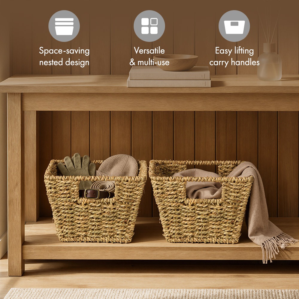 Seagrass Storage Baskets - Set of 4 