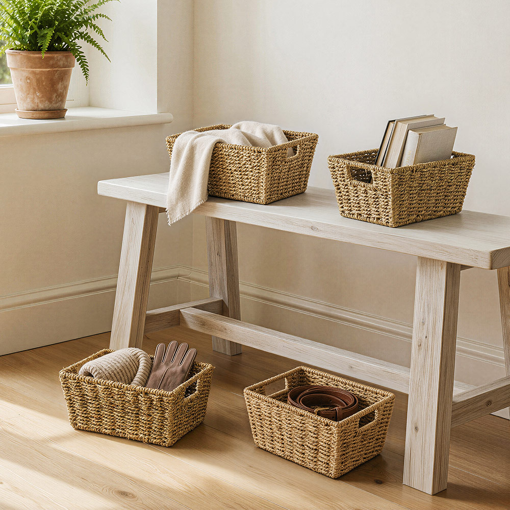 Seagrass Storage Baskets - Set of 4 