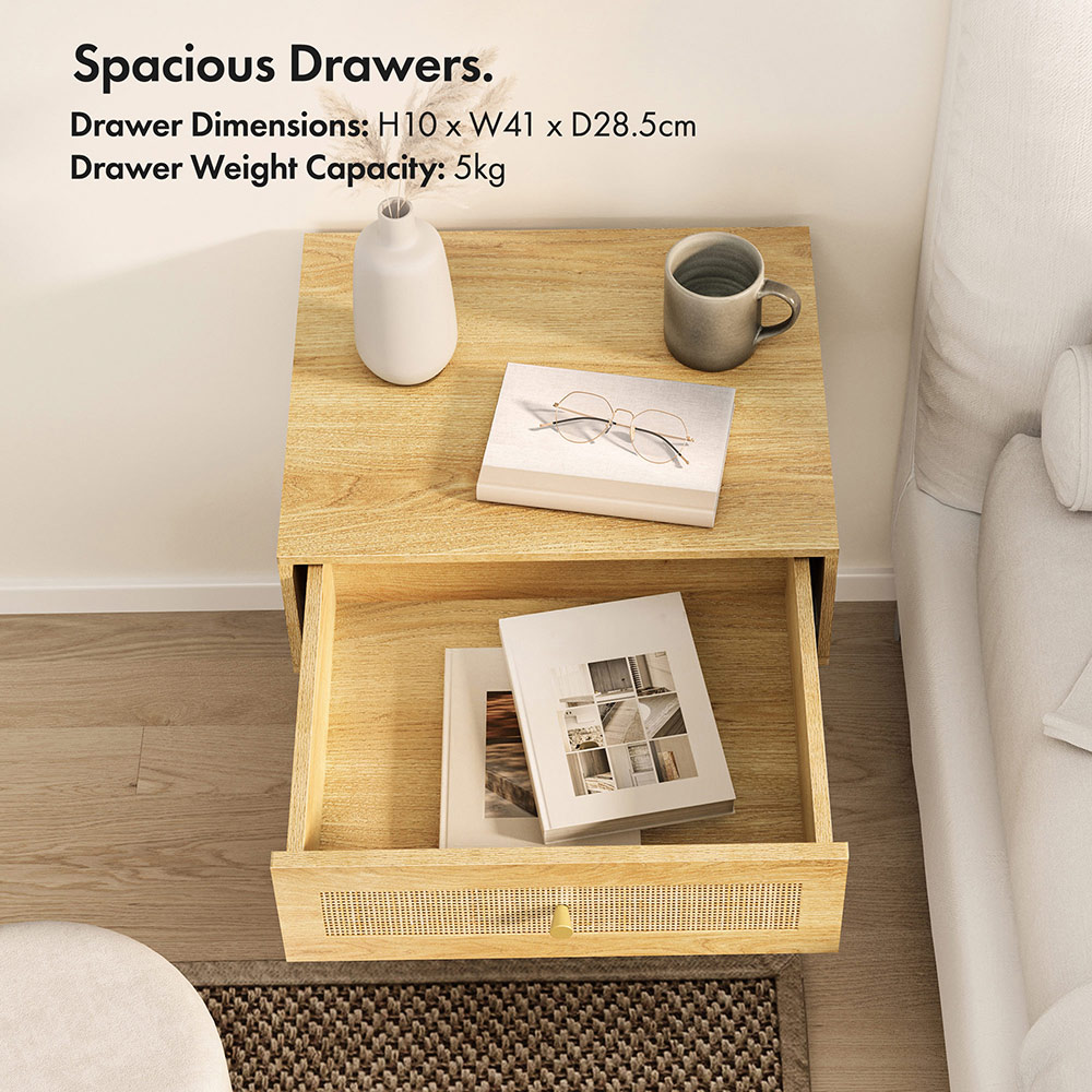 Sienna Rattan Bedside Table 