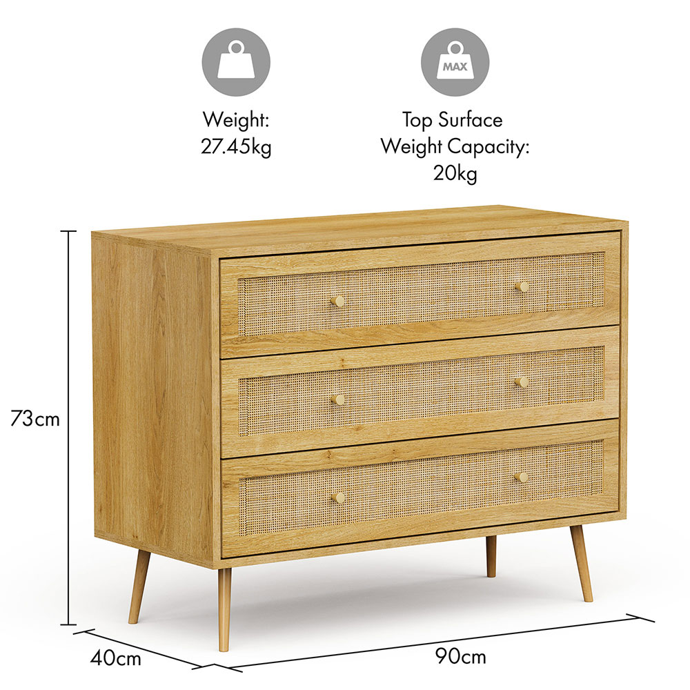 Sienna Rattan Chest of Drawers