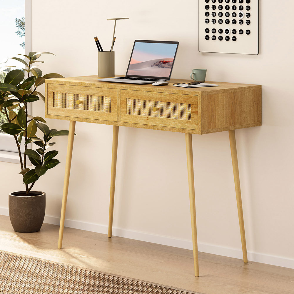 Sienna Rattan Dressing Table Desk 