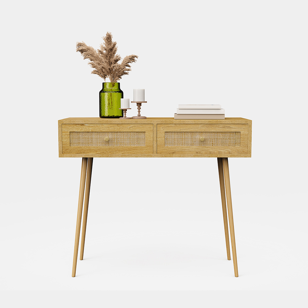 Sienna Rattan Dressing Table Desk 