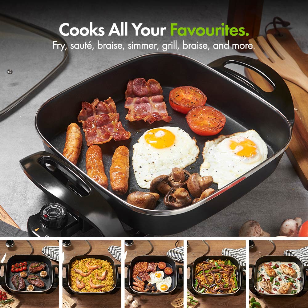 Square Electric Frying Pan - 30cm