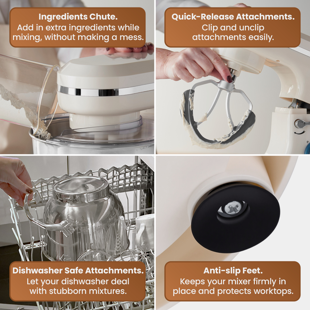 1000W Cream Stand Mixer