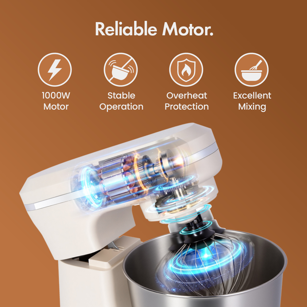 1000W Cream Stand Mixer