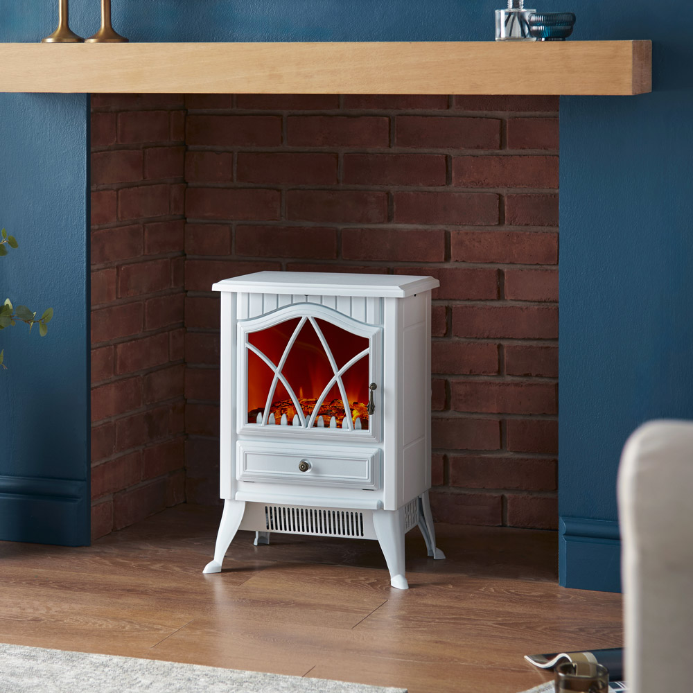 White Stove Heater - 1800W 
