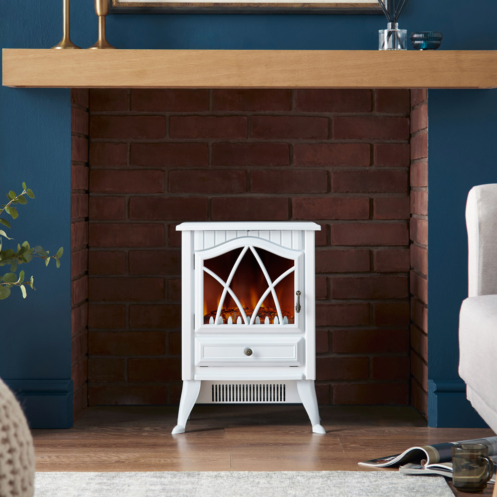 White Stove Heater - 1800W 