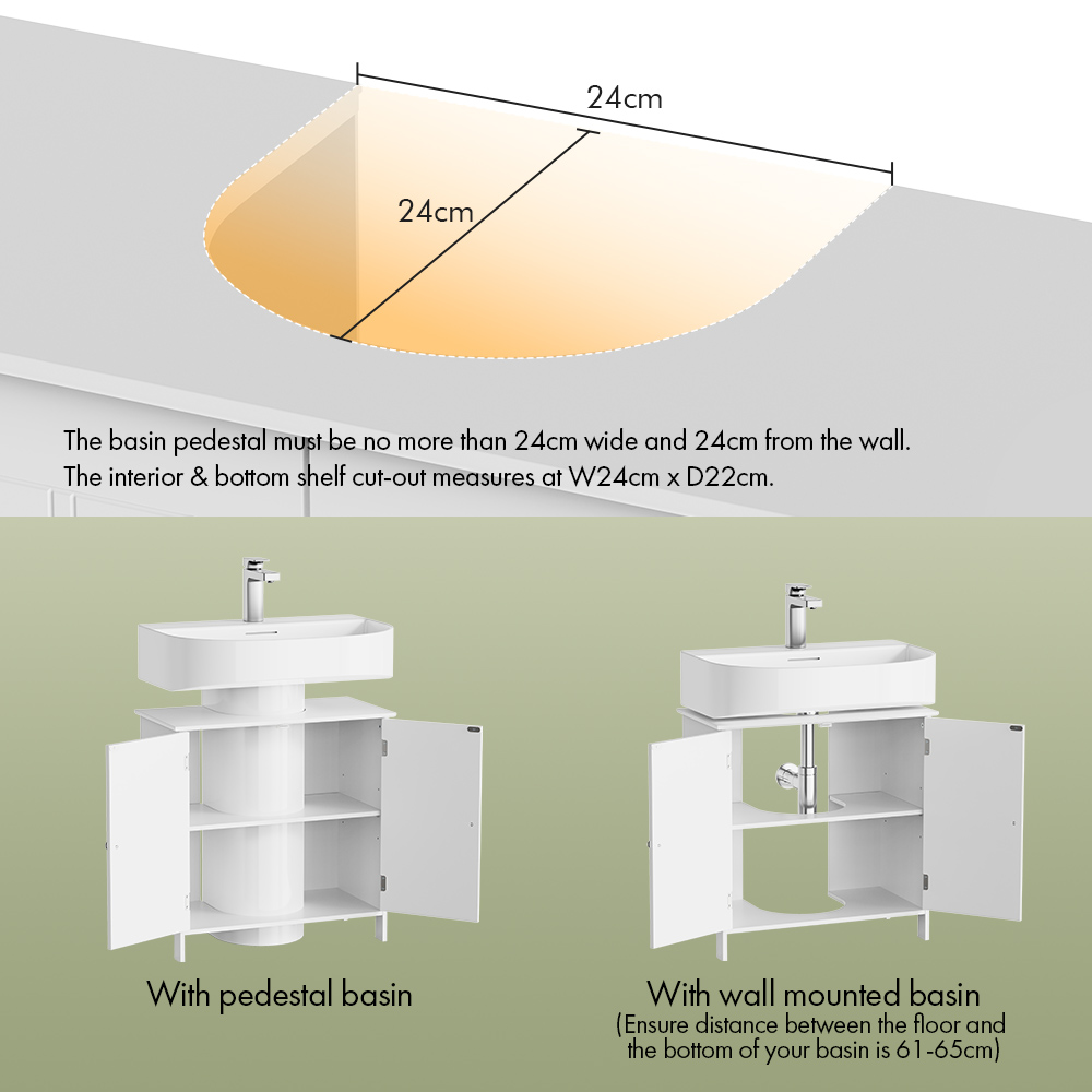 Holbrook Under Sink Bathroom Storage Cabinet