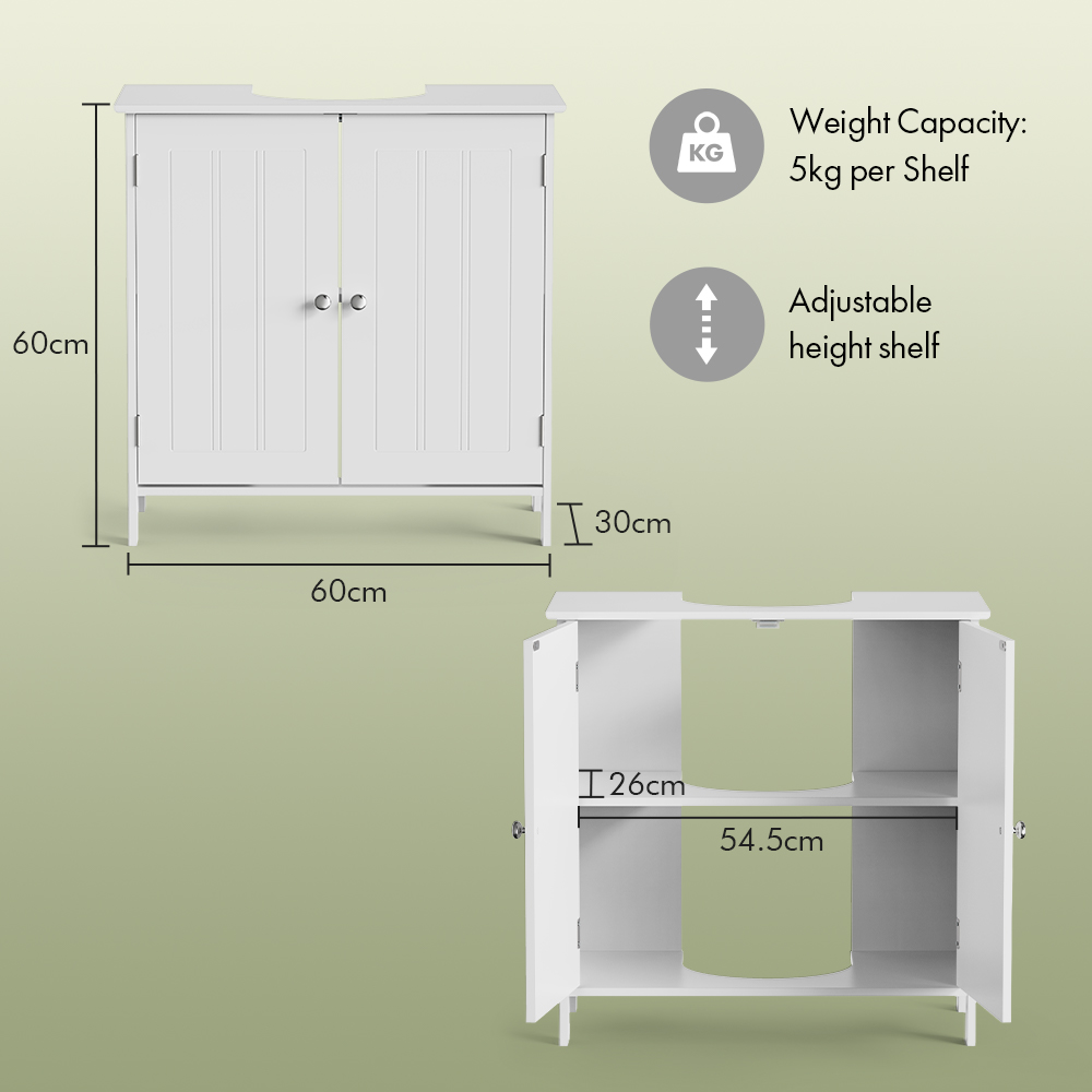 Holbrook Under Sink Bathroom Storage Cabinet