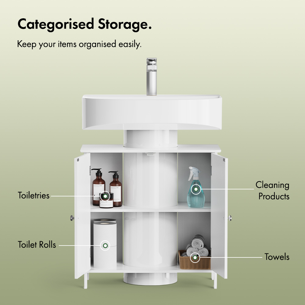 Holbrook Under Sink Bathroom Storage Cabinet